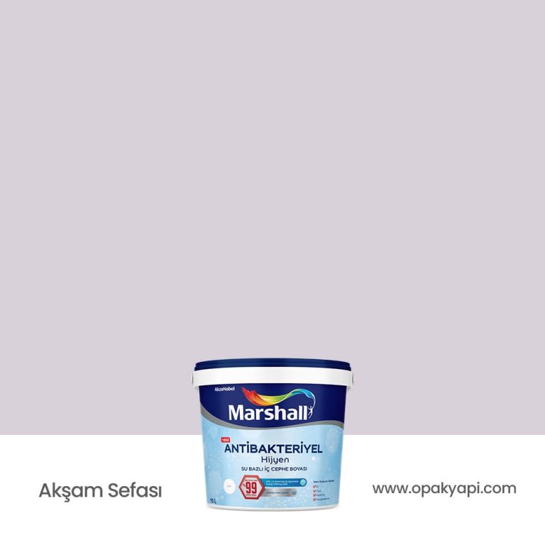 Marshall Antibakteriyel İç Cephe Duvar Boyası - Akşam Sefası 15L