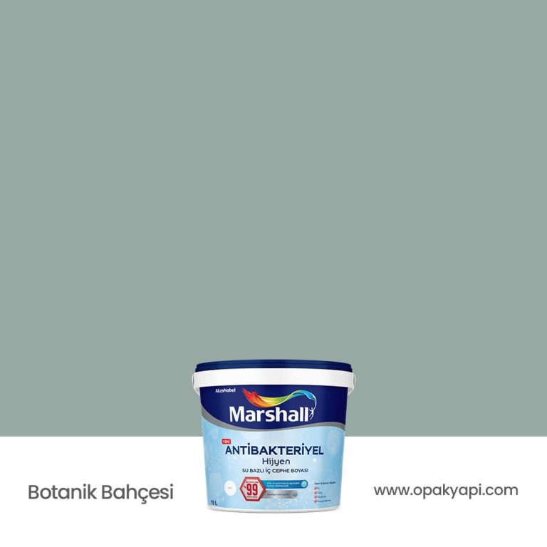 Marshall Antibakteriyel İç Cephe Duvar Boyası - Botanik Bahçesi 15L