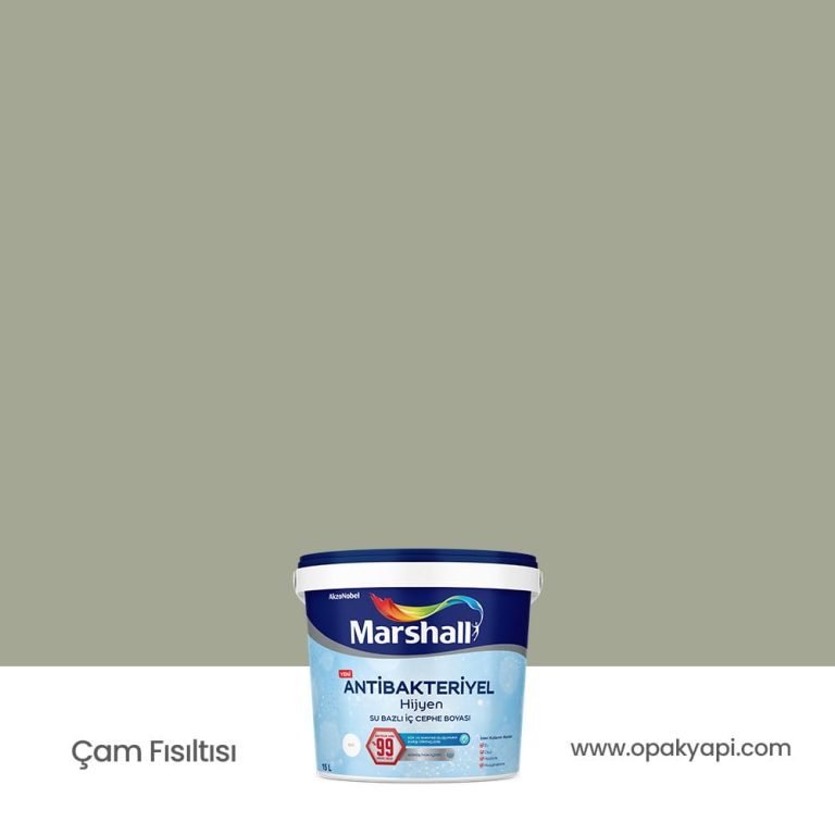 Marshall Antibakteriyel İç Cephe Duvar Boyası - Çam Fısıltısı 15L