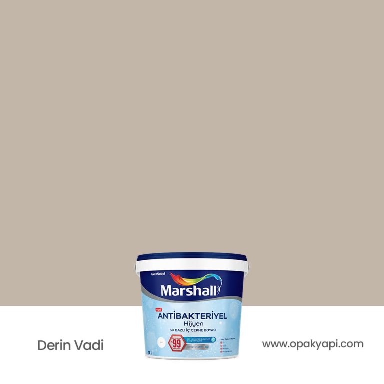 Marshall Antibakteriyel İç Cephe Duvar Boyası - Derin Vadi 15L