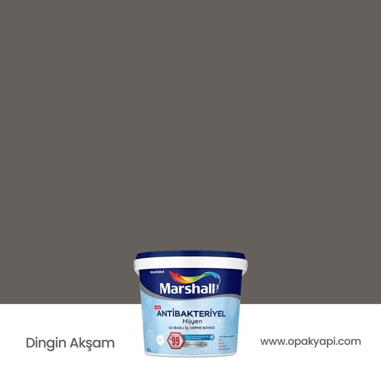 Marshall Antibakteriyel İç Cephe Duvar Boyası - Dingin Akşam 15L