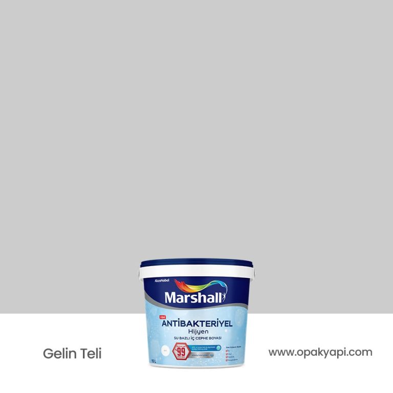 Marshall Antibakteriyel İç Cephe Duvar Boyası - Gelin Teli 15L