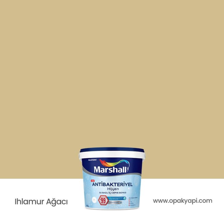 Marshall Antibakteriyel İç Cephe Duvar Boyası - Ihlamur Ağacı 15L