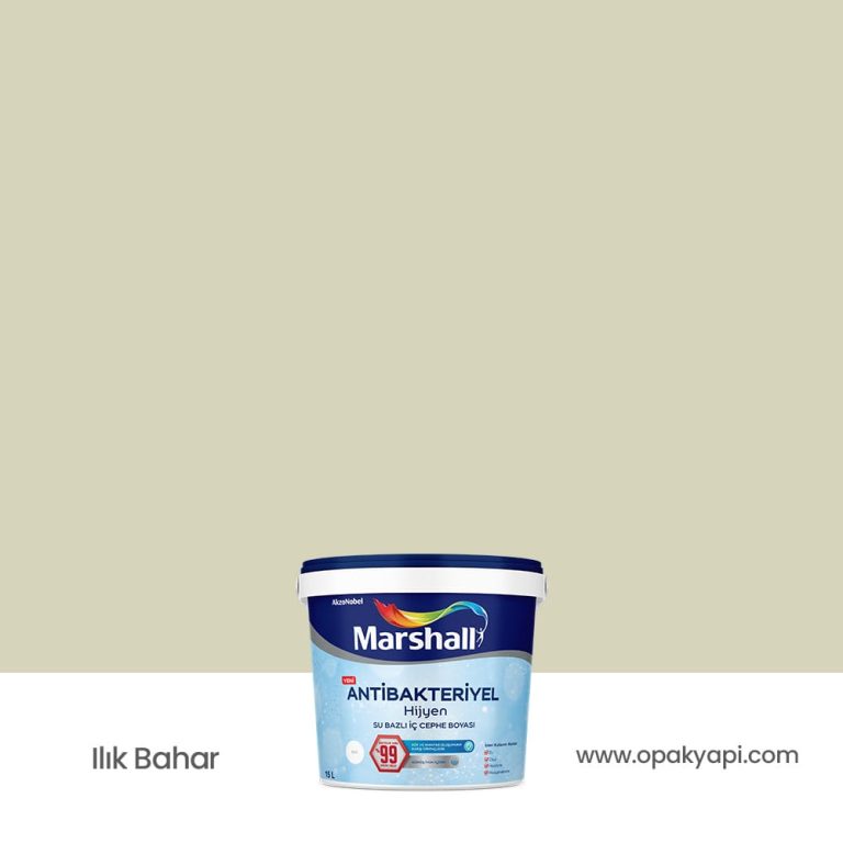 Marshall Antibakteriyel İç Cephe Duvar Boyası - Ilık Bahar 15L