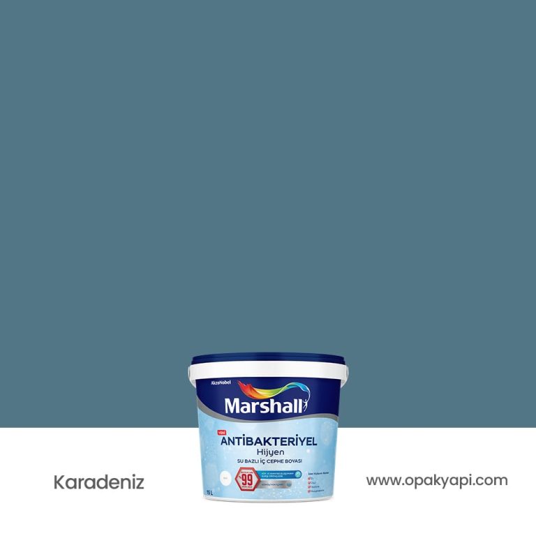 Marshall Antibakteriyel İç Cephe Duvar Boyası - Karadeniz 15L