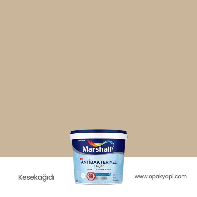 Marshall Antibakteriyel İç Cephe Duvar Boyası - Kesekağıdı 15L