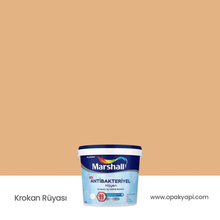 Marshall Antibakteriyel İç Cephe Duvar Boyası - Krokan Rüyası 15L