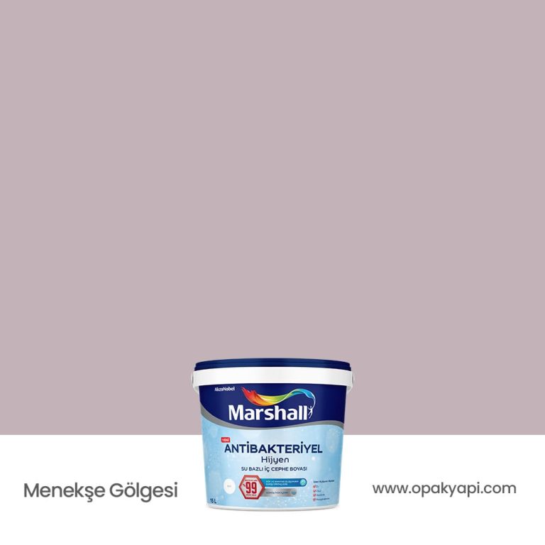 Marshall Antibakteriyel İç Cephe Duvar Boyası - Menekşe Gölgesi 15L