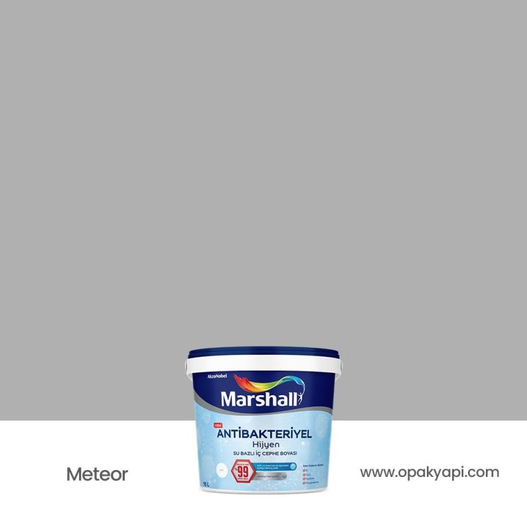 Marshall Antibakteriyel İç Cephe Duvar Boyası - Meteor 15L