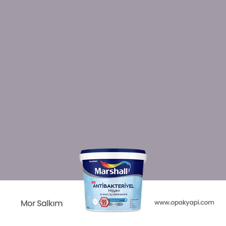 Marshall Antibakteriyel İç Cephe Duvar Boyası - Mor Salkım 15L