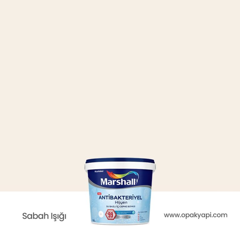 Marshall Antibakteriyel İç Cephe Duvar Boyası - Sabah Işığı 15L