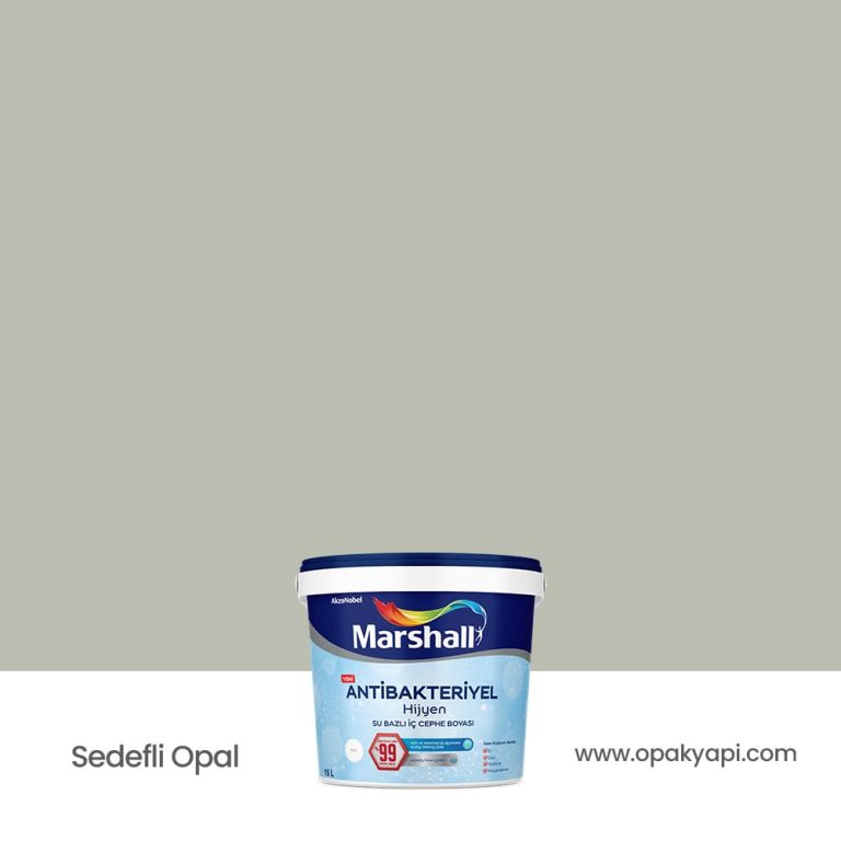 Marshall Antibakteriyel İç Cephe Duvar Boyası - Sedefli Opal 15L