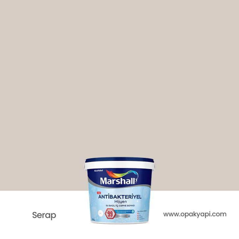 Marshall Antibakteriyel İç Cephe Duvar Boyası - Serap 15L