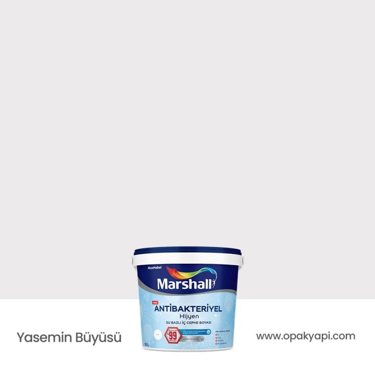 Marshall Antibakteriyel İç Cephe Duvar Boyası - Yasemin Büyüsü 15L