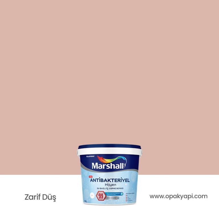 Marshall Antibakteriyel İç Cephe Duvar Boyası - Zarif Düş 15L