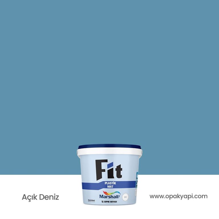 Marshall Fit Plastik Mat İç Cephe Duvar Boyası - Açık Deniz 2.5L