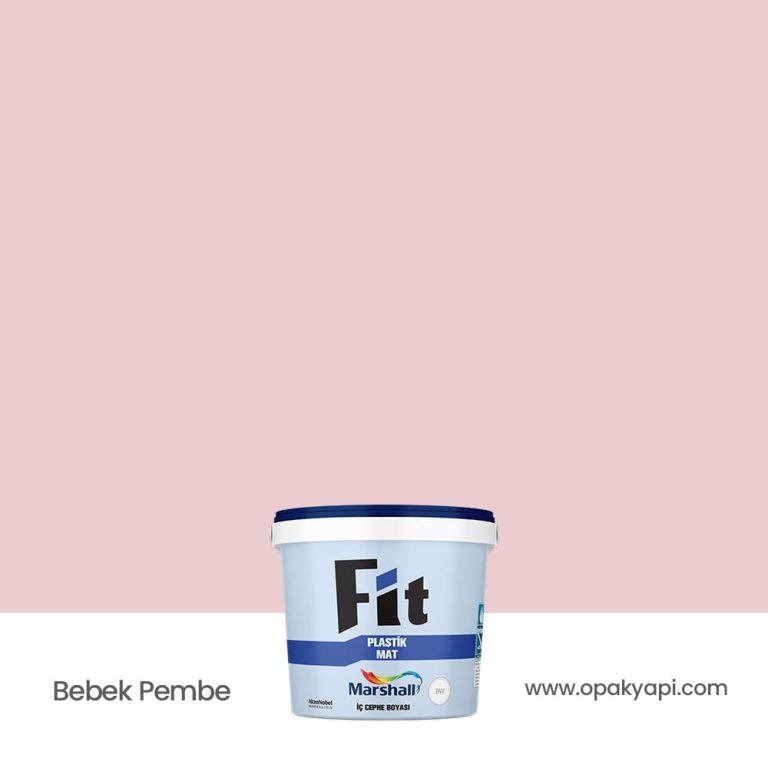 Marshall Fit Plastik Mat İç Cephe Duvar Boyası - Bebek Pembe 2.5L