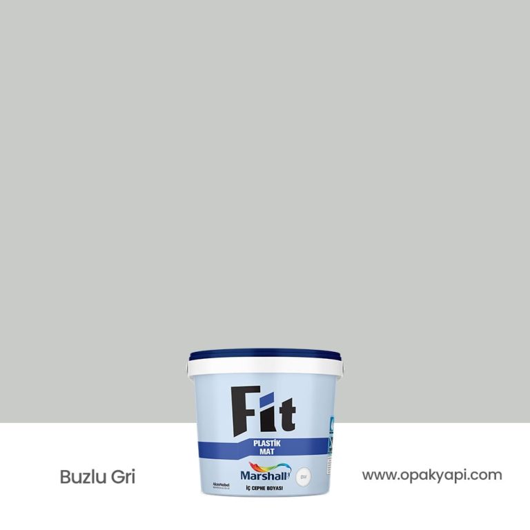 Marshall Fit Plastik Mat İç Cephe Duvar Boyası - Buzlu Gri 2.5L