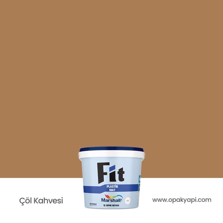 Marshall Fit Plastik Mat İç Cephe Duvar Boyası - Çöl Kahvesi 2.5L