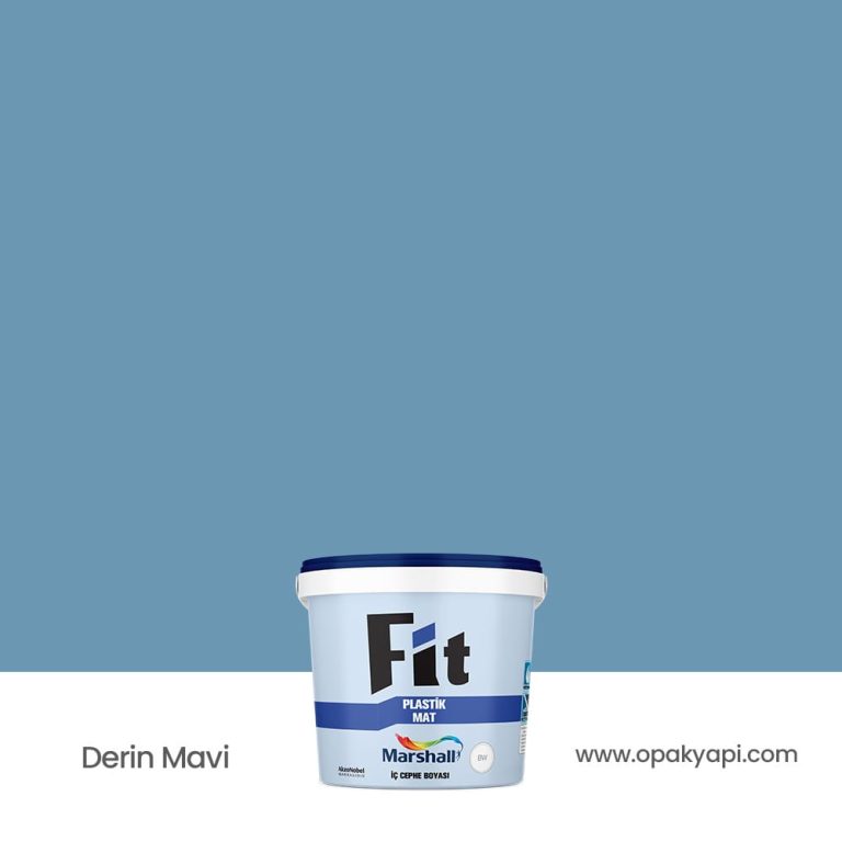 Marshall Fit Plastik Mat İç Cephe Duvar Boyası - Derin Mavi 2.5L