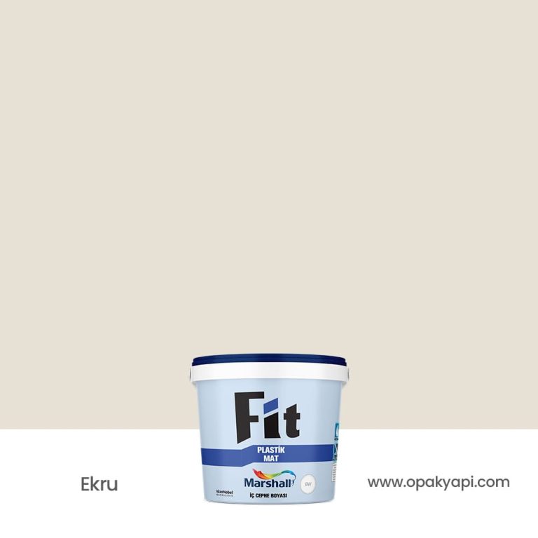 Marshall Fit Plastik Mat İç Cephe Duvar Boyası - Ekru 2.5L