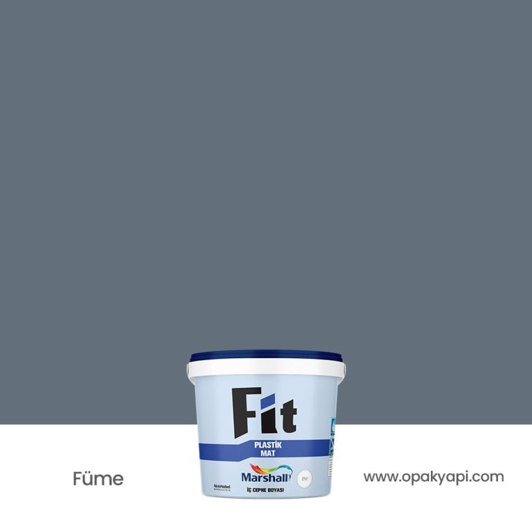 Marshall Fit Plastik Mat İç Cephe Duvar Boyası - Füme 2.5L