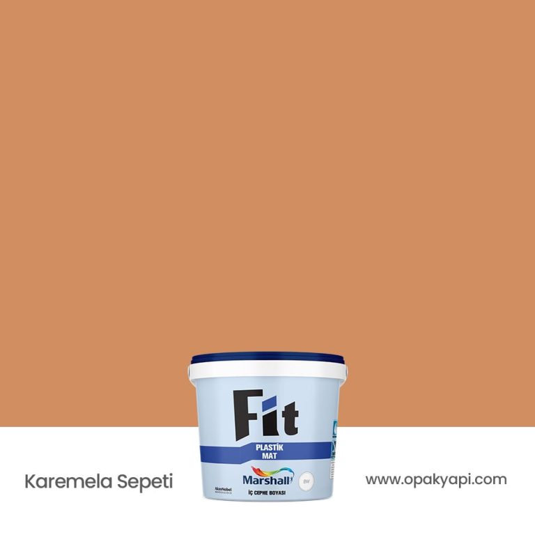 Marshall Fit Plastik Mat İç Cephe Duvar Boyası - Karamela Sepeti 2.5L