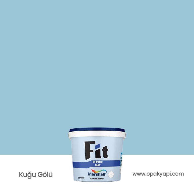 Marshall Fit Plastik Mat İç Cephe Duvar Boyası - Kuğu Gölü 2.5L