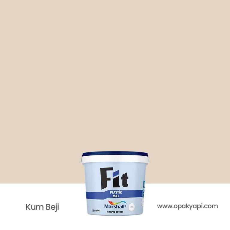 Marshall Fit Plastik Mat İç Cephe Duvar Boyası - Kum Beji 2.5L