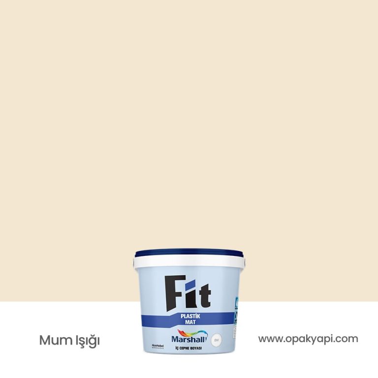 Marshall Fit Plastik Mat İç Cephe Duvar Boyası - Mum Işığı 2.5L