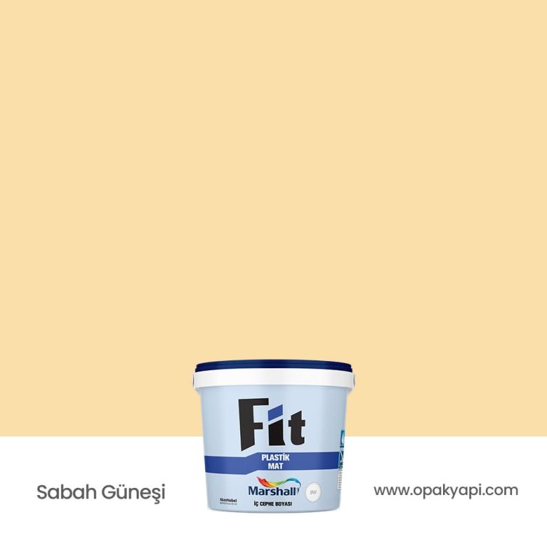 Marshall Fit Plastik Mat İç Cephe Duvar Boyası - Sabah Güneşi 2.5L