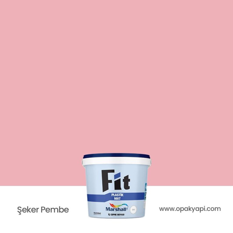 Marshall Fit Plastik Mat İç Cephe Duvar Boyası - Şeker Pembe 2.5L