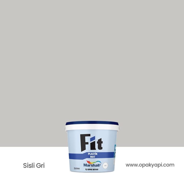 Marshall Fit Plastik Mat İç Cephe Duvar Boyası - Sisli Gri 2.5L