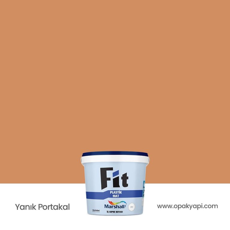 Marshall Fit Plastik Mat İç Cephe Duvar Boyası - Yanık Portakal 2.5L