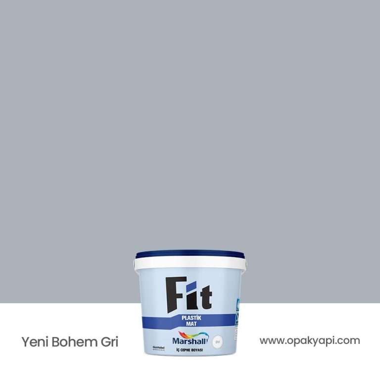 Marshall Fit Plastik Mat İç Cephe Duvar Boyası - Yeni Bohem Gri 2.5L