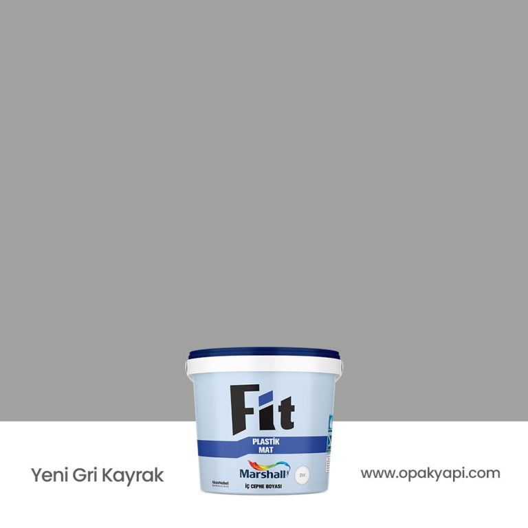 Marshall Fit Plastik Mat İç Cephe Duvar Boyası - Yeni Gri Kayrak 2.5L